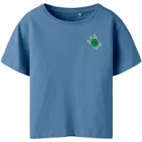 Name it KIDS T-shirt blauw Jongens Katoen Ronde hals Printopdruk - maat 116