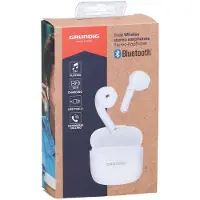 Grundig Draadloze Oordopjes - Bluetooth In Ear Oordopjes 200mAh - Oortjes Draadloos met 3 Uur Afspeeltijd - Earbuds voor Hands Free Bellen - Incl. Oplaadcase USB-C Oplaadkabel