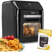MaxxHome Airfryer - Hetelucht friteuse - XXL - Heteluchtfriteuse 12 Liter - 8 Programma's - 1800W - Extra tools en receptenboekje