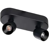 Eth 2-lichts opbouwspot Dennis led - zwart