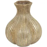 Countryfield Vaas Fabio Bulb aardew L19B19H21CM goud