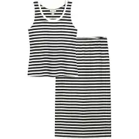 Bonprix Top en rok van een elastische katoenmix (2-dlg. set) maat 52/54 (XXL)
