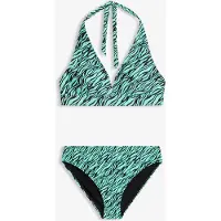 Bonprix Halter bikini met hoge beenuitsnijdingen, sneldrogend (2-dlg. set) 44