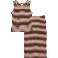 Bonprix Top en rok van een elastische katoenmix (2-dlg. set) maat 52/54 (XXL)