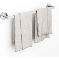 Auralum Max Cecipa MAX Handdoekrek - Ruimte voor 2 Handdoeken - Handdoekstang - 60 cm - Luxe Geborsteld - 2-in-1 Montage - Zonder Boren