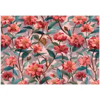 WALLARENA - Behang 200x140 cm - Fotobehang - Vliesbehang - Bloemen motif - Voor de slaapkamer van de salon - Op Flizelinie