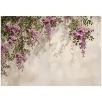 WALLARENA - Behang 200x140 cm - Fotobehang - Vliesbehang - Bloemen motif - Voor de slaapkamer van de salon - Op Flizelinie