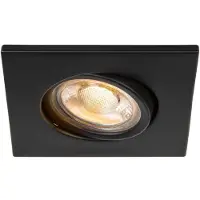 SLV Inbouwspot QPAR52 Easy-Install GU10 Vierkant Zwart Draaibaar Kantelbaar 20W