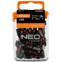 Topex 20x PH2 Slagbits 25mm HEX 1/4" S2 Staal