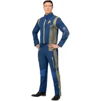 Smiffys - Star Trek Discovery Command Uniform Kostuum - M - Blauw