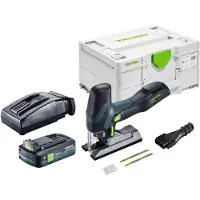 Festool PSC-E 18 EB-Basic accu pendelzaag 18 V 40 mm + 1x accu 4,0 Ah + oplader + Systainer