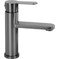 REA - Arcos - Wastafelkraan - Titanium Low - 9,8X20X18,5Cm