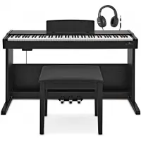 Gear4Music VISIONKEY-500 Digitaal Pianopakket met Kruk van Matzwart