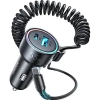 JOYROOM JR-CL07, Autotoestel, Sigarenopsteker, 1,5 meter, Zwart