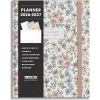 De Hobbit Luxe Weekplanner 2026-2027 A5+ Pastel Bloemetjes