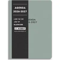 De Hobbit Pocket Agenda 2026-2027 A6 Lederlook Aqua