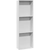 vidaXL Douche Niche Wit 90 x 30 x 9,5 cm Roestvrij staal