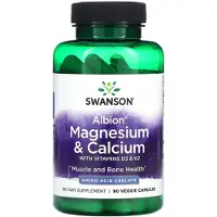Swanson Health Ultra Albion Magnesium &amp; Calcium 90 veganistische capsules
