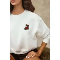 Hiccups for Kids Geborduurd Relaxed Fit Katoenen Sweatshirt