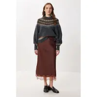 Happiness İstanbul Pully Satin Lange Rok
