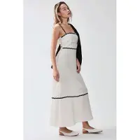 Hiccups for Kids Vierkante Kraag Maxi Jurk