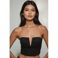 Hiccups for Kids Strapless Fitted Crop Top