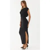 Hiccups for Kids Geweven Midi Wikkeljurk met Asymmetrische Kraag en Splitsdetails