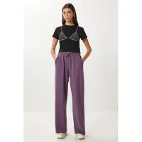Happiness İstanbul Wijde broek met trekkoord in de taille