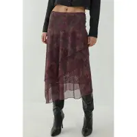 Hiccups for Kids Hoge Taille Midi Rok met Bloemenprint