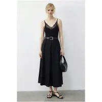 Bianco Hoge Taille Midi Rok met Riem