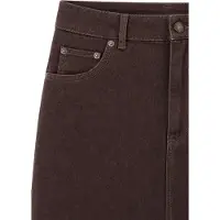MixRay Hoge Taille A-Lijn Denim Minirok met Knopenclosure