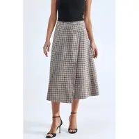 Hiccups for Kids Hoge Taille Geruite Midi Rok