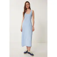 Happiness İstanbul U Kraag Midi Jurk