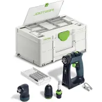 Festool CXS 18-Basic-Set 18V Li-Ion Accu Schroefboormachine Body Incl. Bitset In Systainer - 40Nm