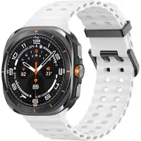 IMoshion Ocean Siliconenband voor de Samsung Galaxy Watch Ultra 2 (2026) / Ultra (2024/2025) - Wit