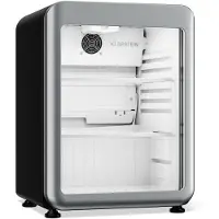 Klarstein Audrey Evo drankenkoelkast 65 L – Drankenkoeling met glazen deur, ledverlichting, regelbare temperatuur 0-10 °C, 2 schappen, stille werking