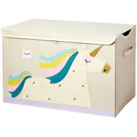 3 Sprouts Opbergbox - 61x37x38 - Eenhoorn - - OneSize - Opbergkisten