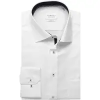 Eterna Dynamic Cotton Modern Fit Overhemd wit, Effen