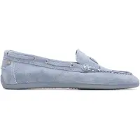 Carmela Dames Mocassins 163143 blauw (37), Plat, Suède, Geen, Casual 16314304-JEANS