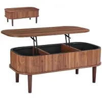Vevor in hoogte verstelbare salontafel 1000x480x405-545 mm