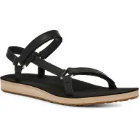 Teva W Original Universal Slim Lea BLACK/ TAN 1151031 Sandalen | Maat 42 Dames Zwart