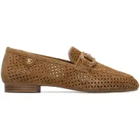 Carmela Dames Schoenen 163137 bruin (39), Leer, Plat, 1 tot 3 cm, Geen, Casual, Klassiek 16313701-CAMEL