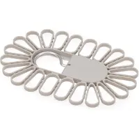Joseph Joseph Petal wasdroogrek met 22 clips, ideaal voor sokken/ondergoed, duurzame aluminium haken, inklapbaar, kleur: ecru
