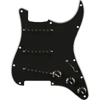 Fender Pre-Wired Strat Pickguard Pure Vintage 65 w/RWRP Midde Black