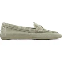 Carmela Dames Mocassins 163143 groen (37), Leer, Plat, Geen, Casual 16314308-KAKI