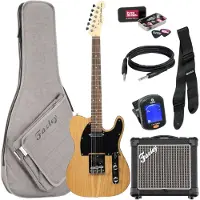 Fazley Classic Series FTL218 Natural elektrische gitaar starterset