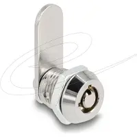 Navilock Cylinder Lever Lock for equipment cabinets with round cylinder and round hole key - 10.9 x 12 mm / 0-90