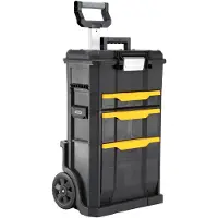 Stanley STST1-70344 Rollende Werkstatt 2-in-1, Trolley-Koffer, Schwarz, Gelb Gereedschapskist (leeg)