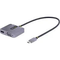 StarTech.com .com USB-C video-adapter, USB-C naar 4K HDMI/VGA adapter, 100W PD - Dockingstation - USB-C / Thunderbolt 3 / Thunderbolt 4 - VGA, HDMI