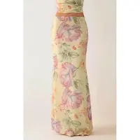 Hiccups for Kids Lage Taille Bloemen Maxi Rok